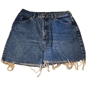 LEE women's cut-off jean shorts with fringe legs size 10P